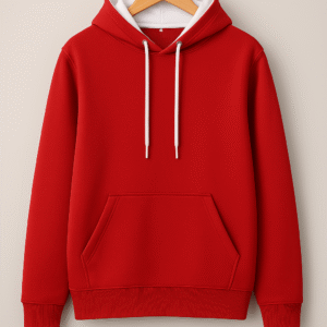 HOODIE ROJO CON BLANCO